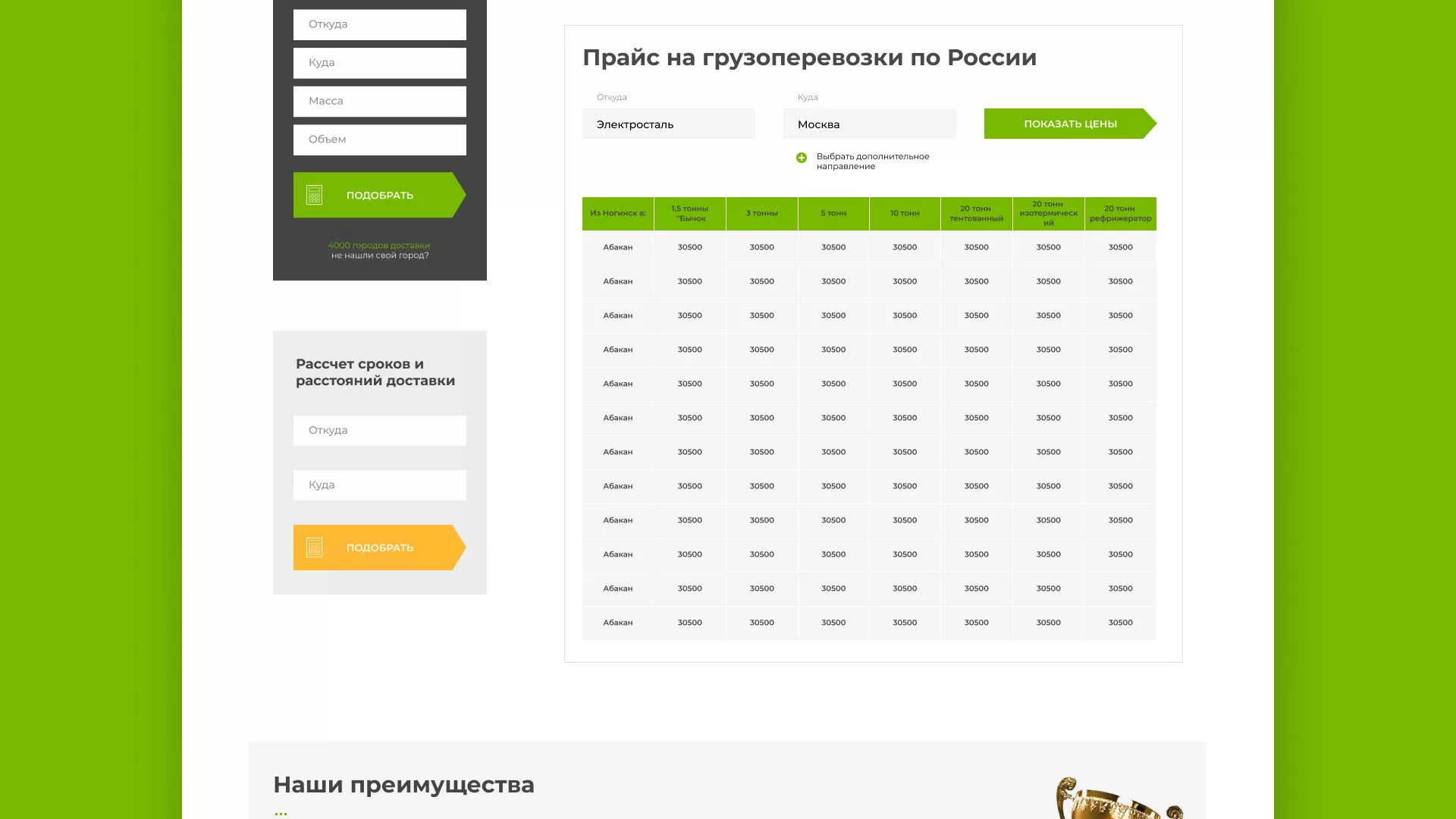 Разработка логотипа и сайта компании «Инком-Логистика» в Серове