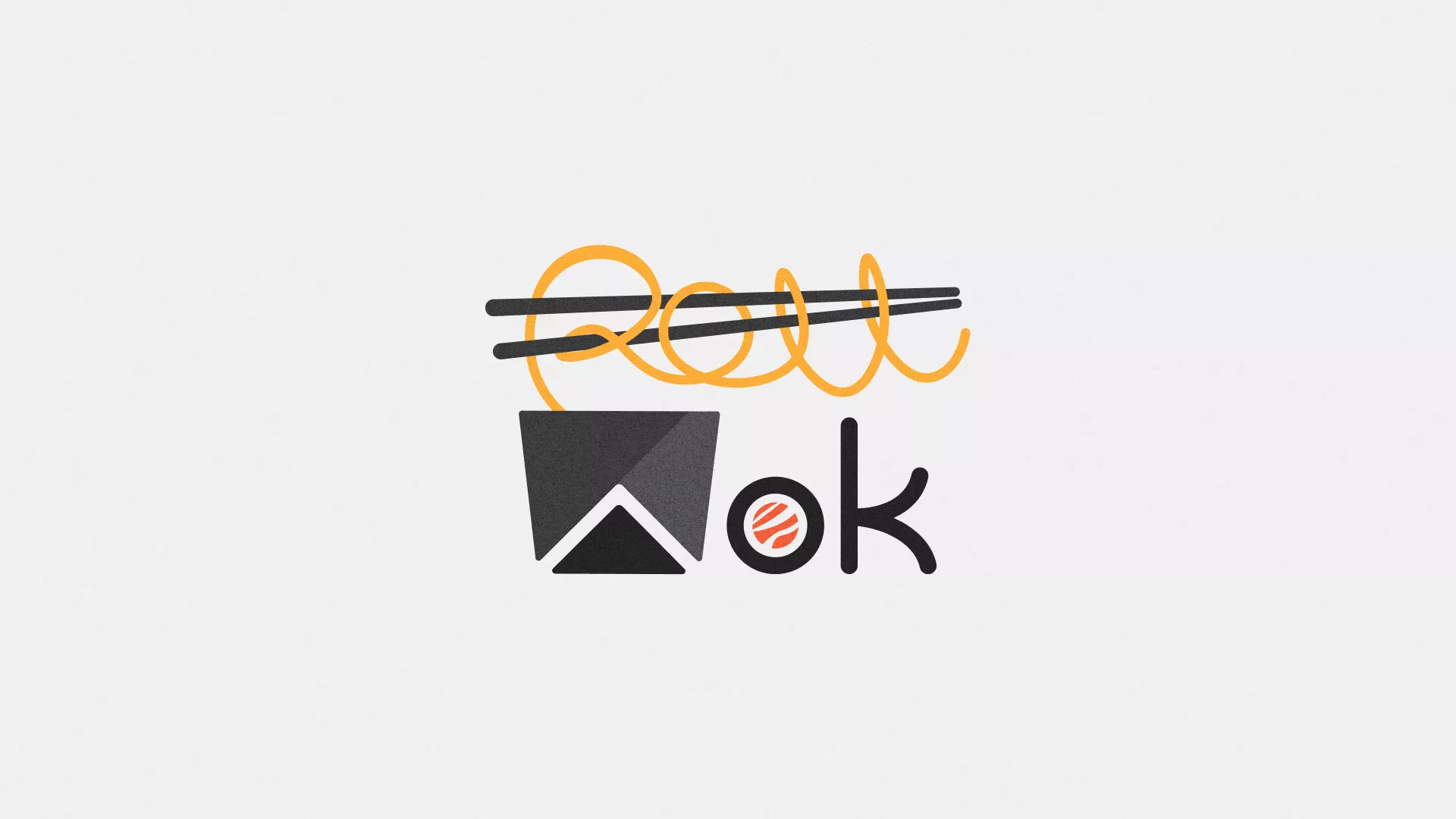 Разработка логотипа в Серове для суши-бара «Roll Wok Club» Разработка логотипа в Серове для суши-бара «Roll Wok Club»